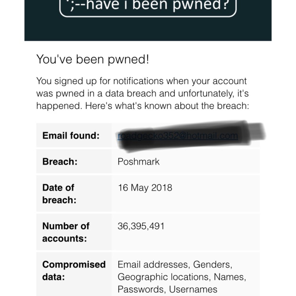 Poshmark data breach